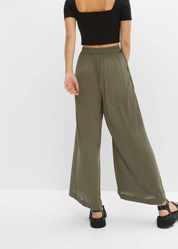 Kalhoty ze splývavé viskózy, bonprix