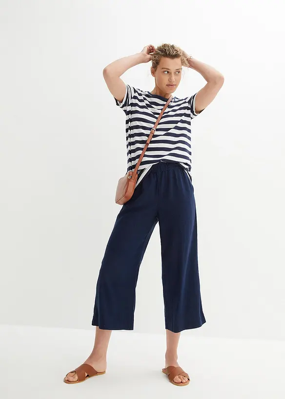 Tričko s kulatým výstřihem z bavlny (2 ks v balení), bonprix