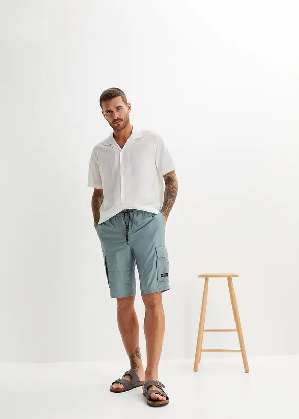 Cargo bermudy bez zapínání, Regular Fit, bonprix