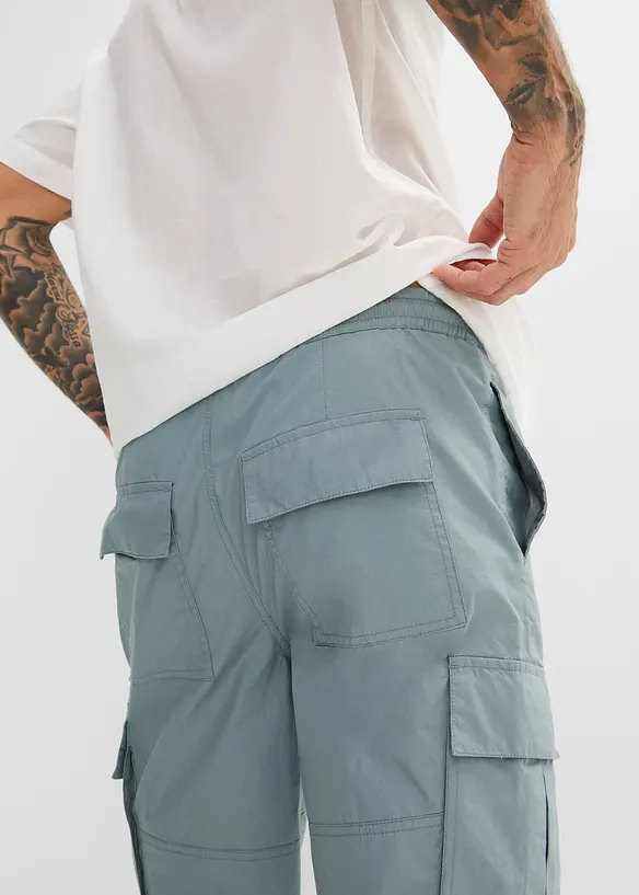 Cargo bermudy bez zapínání, Regular Fit, bonprix