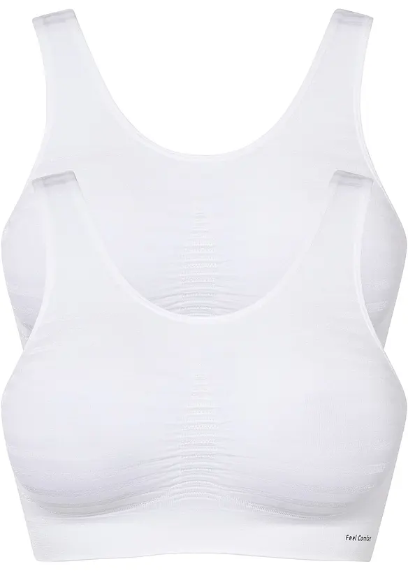 Bezešvá podprsenka Feel Comfort (2 ks v balení), bonprix