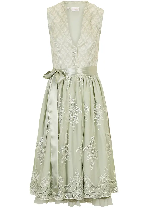 Kroj Dirndl s žakárem a výšivkou (2dílná souprava), bonprix