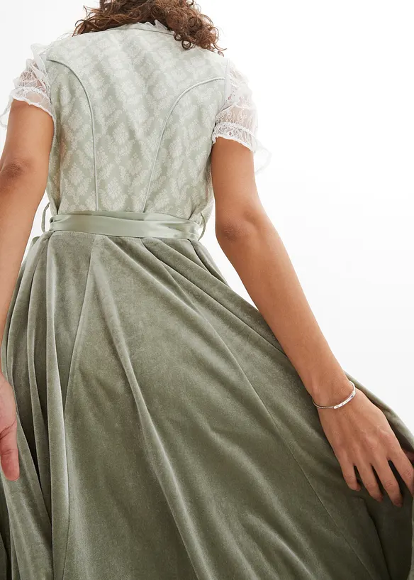 Kroj Dirndl s žakárem a výšivkou (2dílná souprava), bonprix