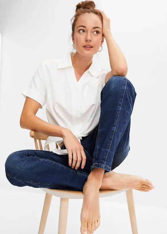 Džíny Straight, Mid Waist, bonprix