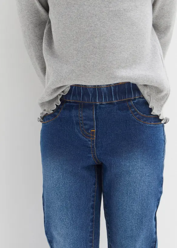 Bootcut džíny s pohodlným pasem, Mid Waist, bonprix