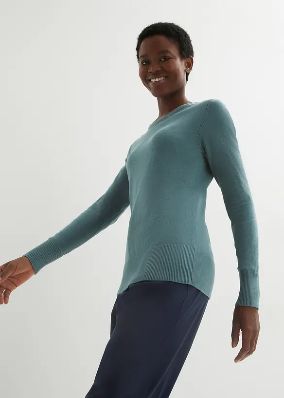 Z&aacute;kladn&iacute; svetr s recyklovanou bavlnou, bonprix