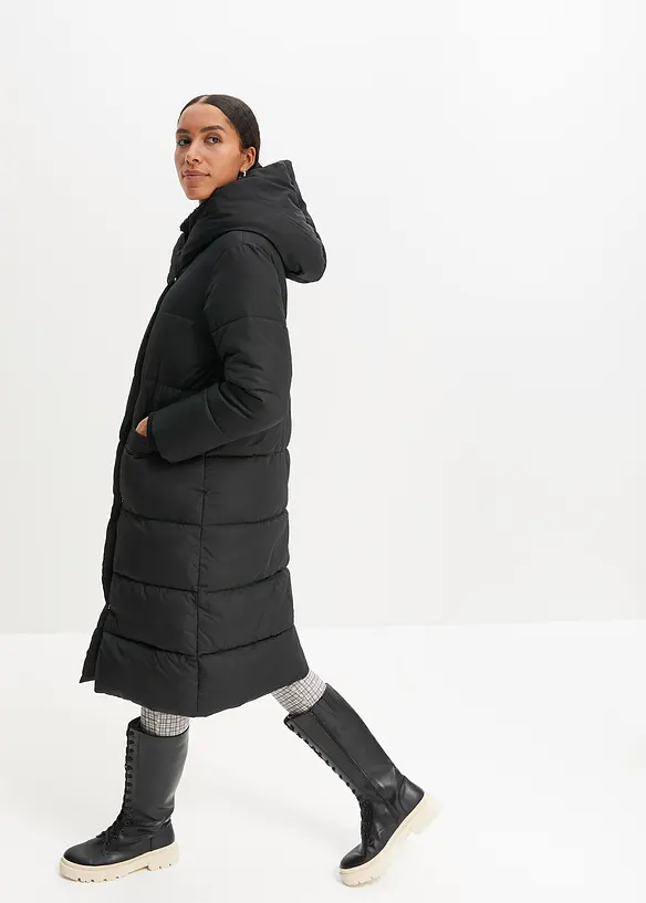 Prošívaný oversize kabát, bonprix