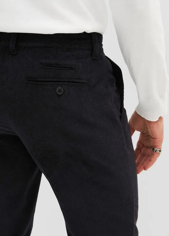 Chino kalhoty z manšestrového sametu, Regular Fit Straight, bpc selection
