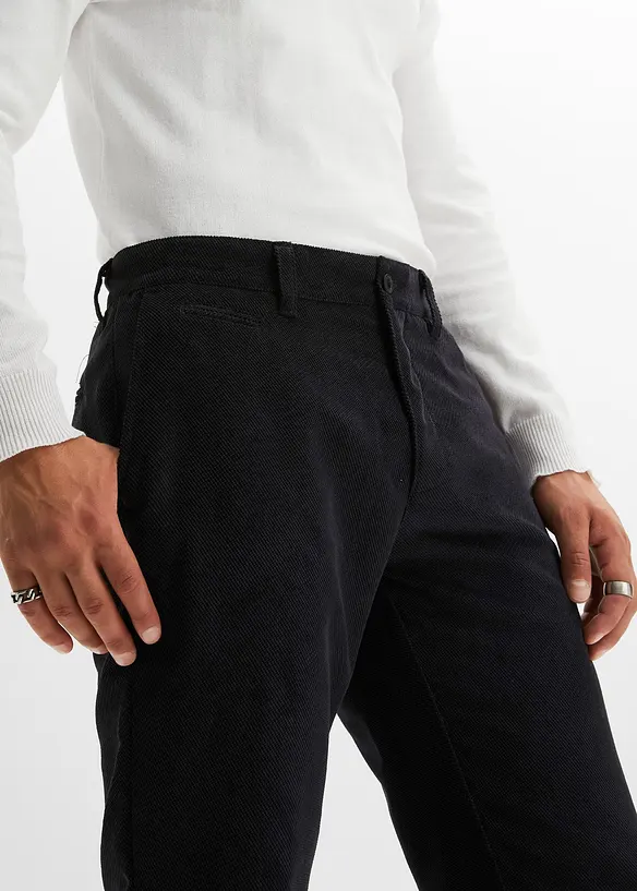 Chino kalhoty z manšestrového sametu, Regular Fit Straight, bpc selection