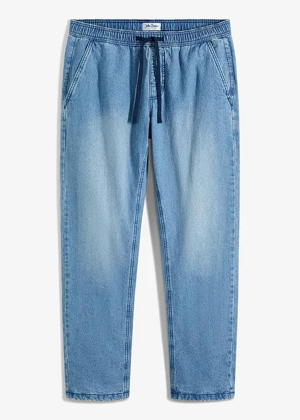 Termo džíny bez zapínání, s flanelovou podšívkou, Regular Fit, Straight, bonprix