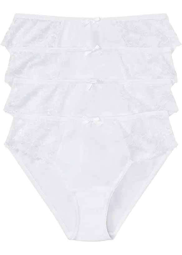 Kalhotky s krajkou (4 ks), bonprix