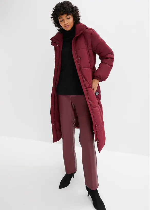 Oversized kabát s prošíváním a elastickým páskem, bpc bonprix collection