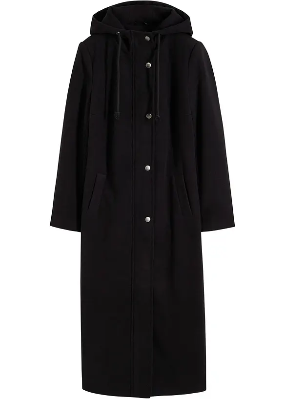 Kabát z umělé vlny, maxi délka, bonprix