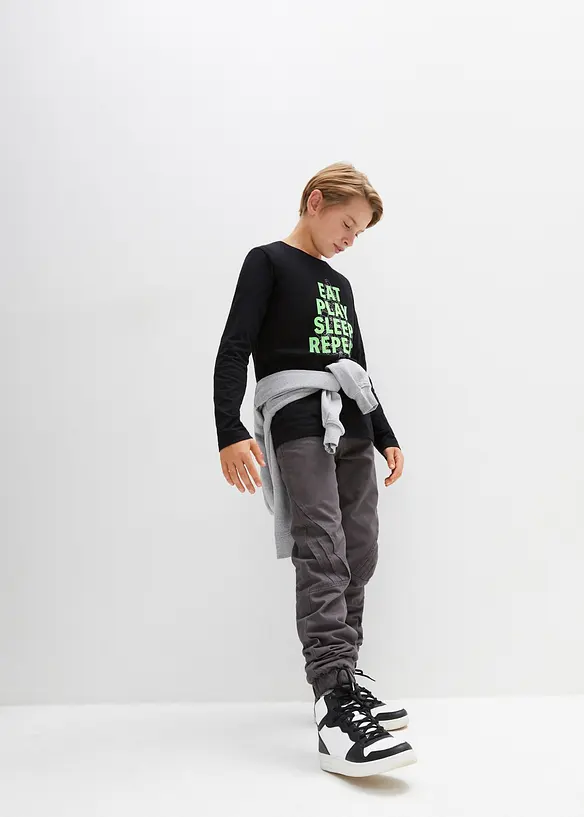Chlapecké termo džíny bez zapínání, Regular Fit, bonprix