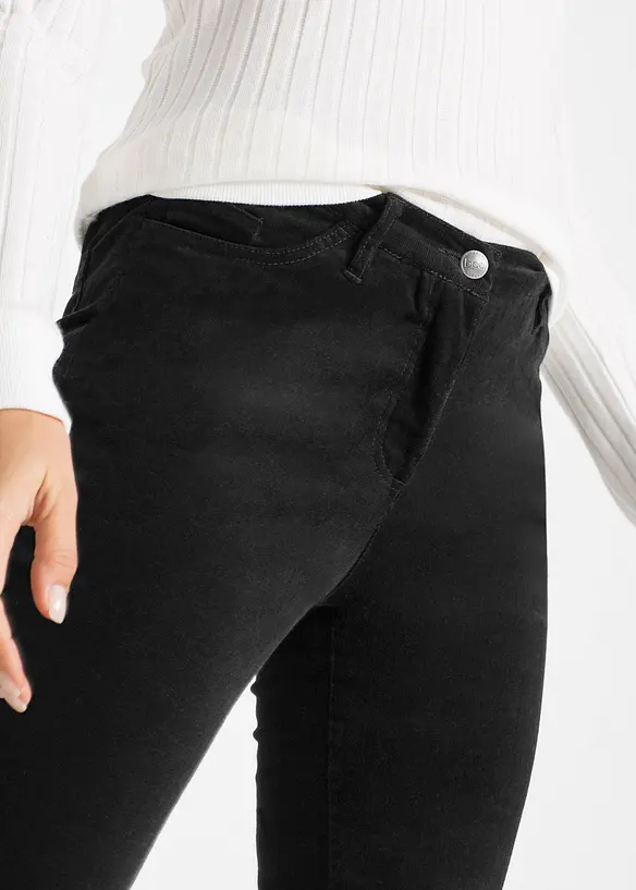 Strečové manšestrové kalhoty, Slim Fit, bonprix