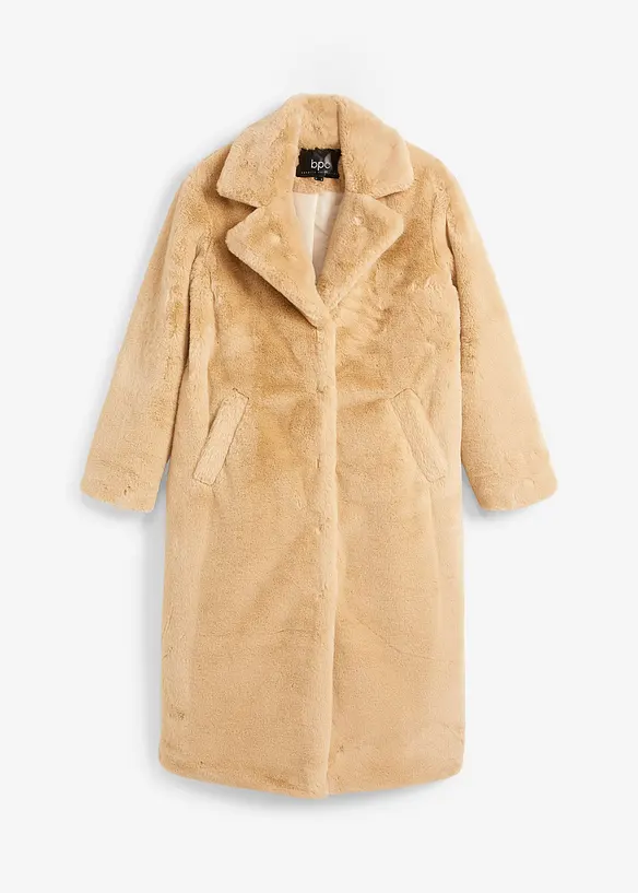 Oversized kabát s límcem s klopami, bpc bonprix collection