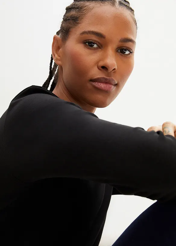 Tričko s dlouh&yacute;m ruk&aacute;vem, z čist&eacute; organick&eacute; bavlny, bonprix