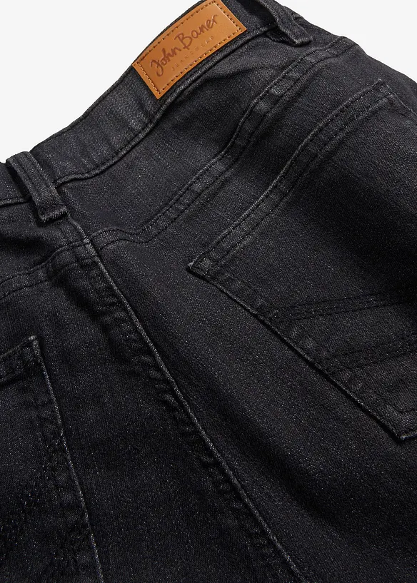 Straight dž&iacute;ny Mid Waist, (2 ks v balen&iacute;), bonprix