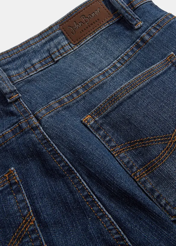 Džíny Slim Fit, Mid Waist, zkrácené, bonprix