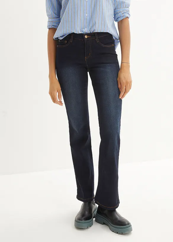 Tvarující džíny Bootcut, Mid Waist, bonprix