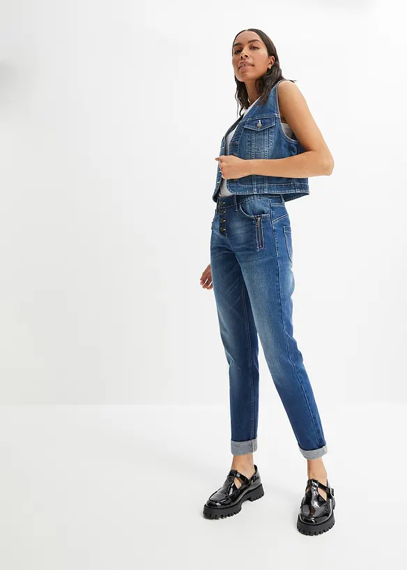 Boyfriend džíny, Mid Waist, bonprix