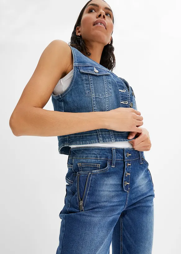Boyfriend džíny, Mid Waist, bonprix