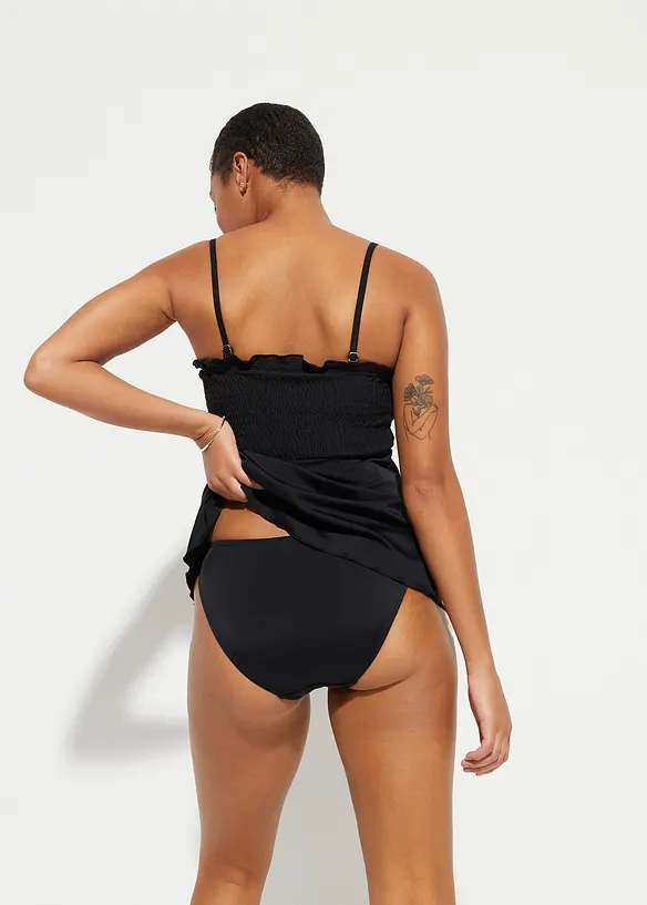 Žabičkované bandeau tankiny (2dílná souprava), bonprix