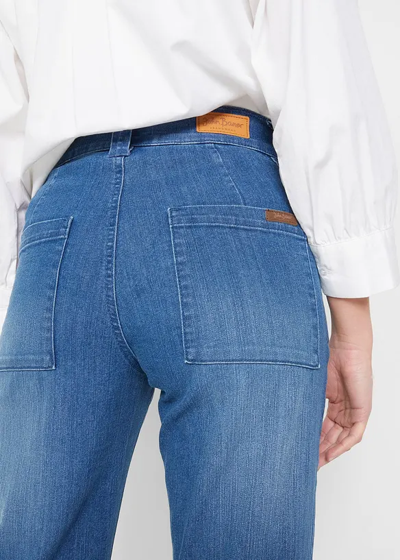 Strečové džíny Straight, High Waist, bonprix