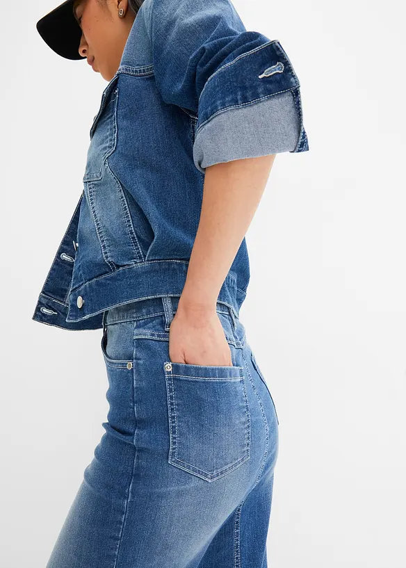 Džínová sukně, Mid Waist, bonprix