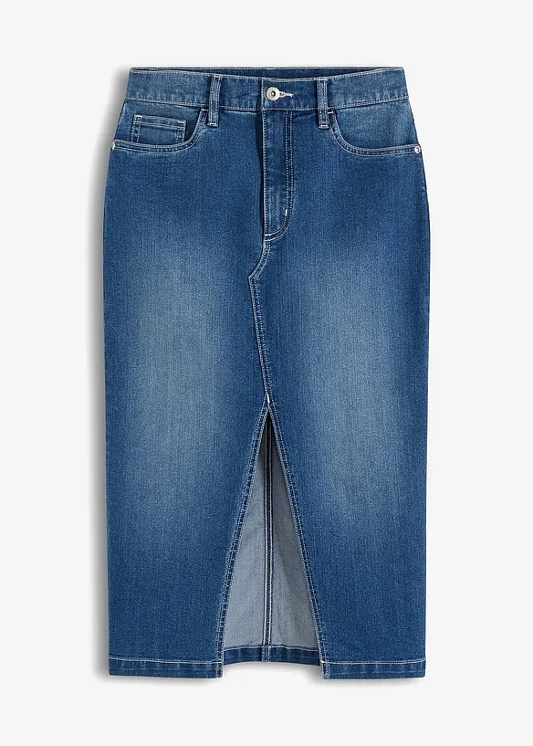 Džínová sukně, Mid Waist, bonprix