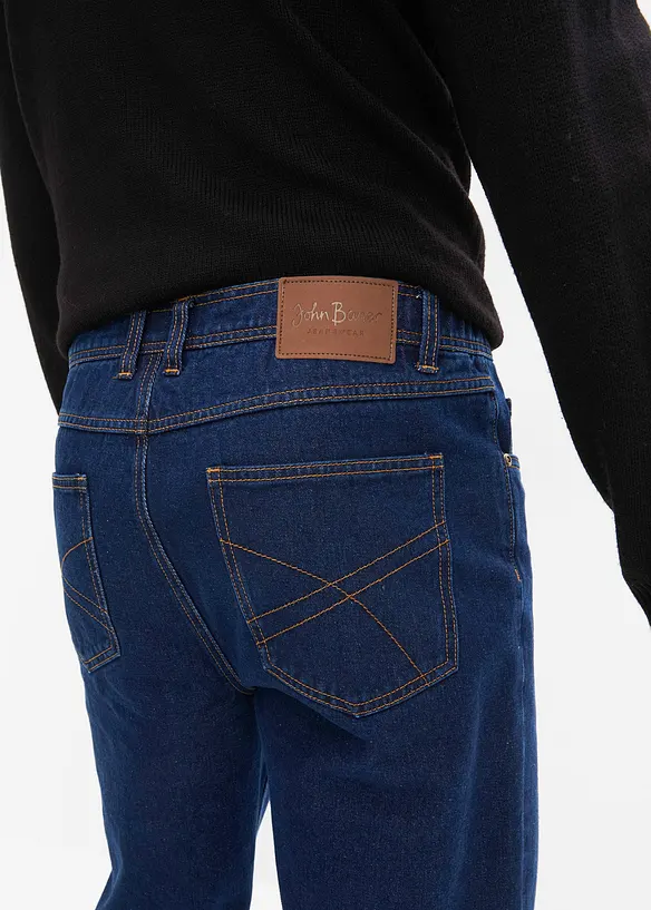 Džíny Classic Fit Straight, po stranách pružný pas, bonprix