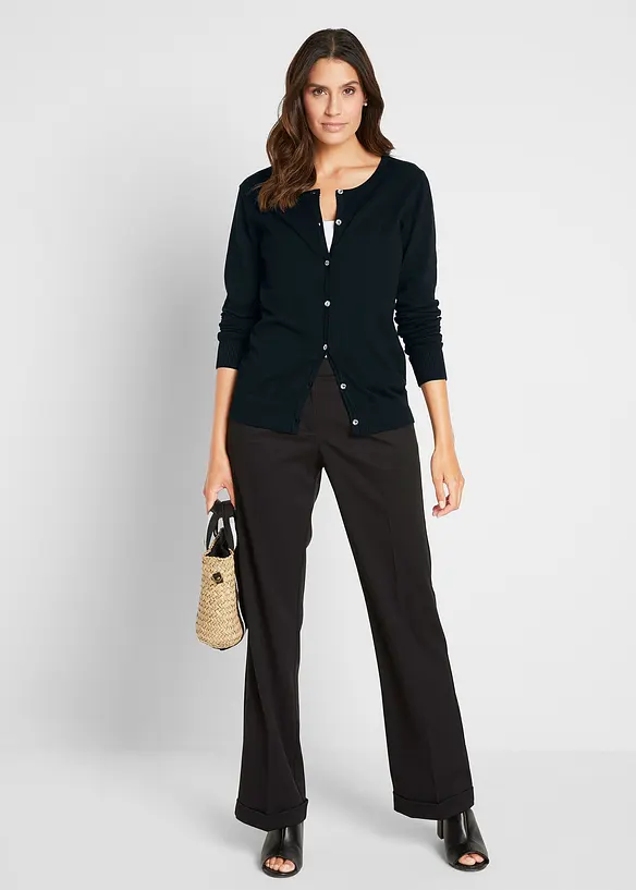 Přiléhavý kabátek z jemné pleteniny, bonprix