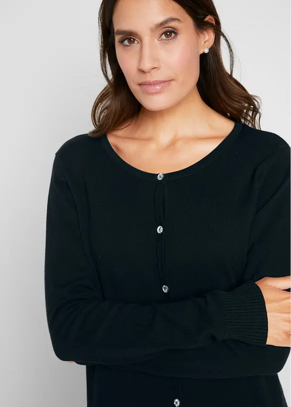 Přiléhavý kabátek z jemné pleteniny, bonprix