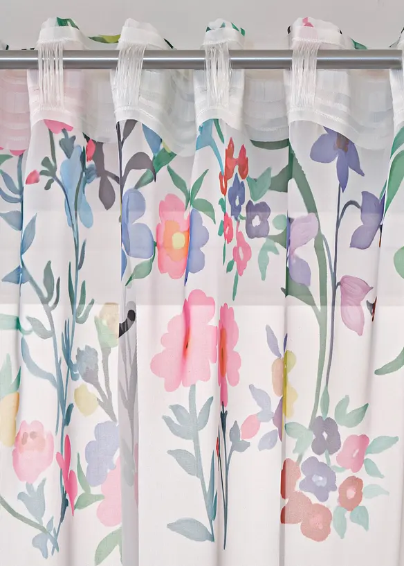 Z&aacute;clona s květinov&yacute;m potiskem včetně dekoračn&iacute; spony (2 ks v balen&iacute;), bonprix