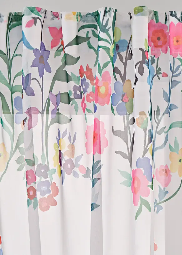 Z&aacute;clona s květinov&yacute;m potiskem včetně dekoračn&iacute; spony (2 ks v balen&iacute;), bonprix