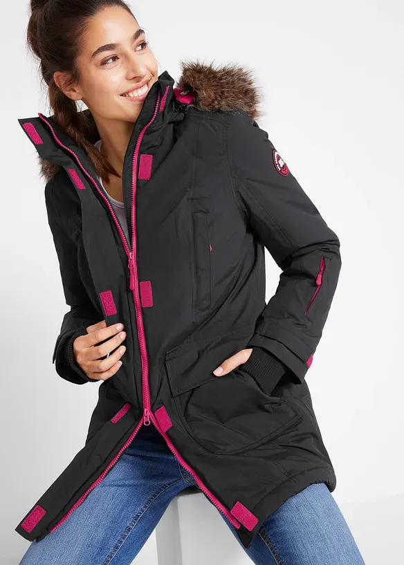 Funkční outdoorová parka s vatováním, nepromokavá, bonprix