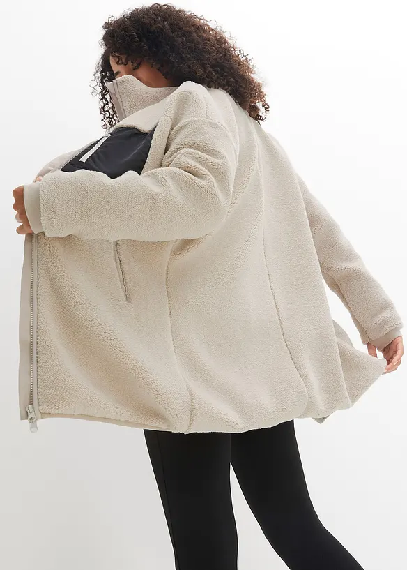 Bunda z ply&scaron;ov&eacute;ho fl&iacute;su, bonprix