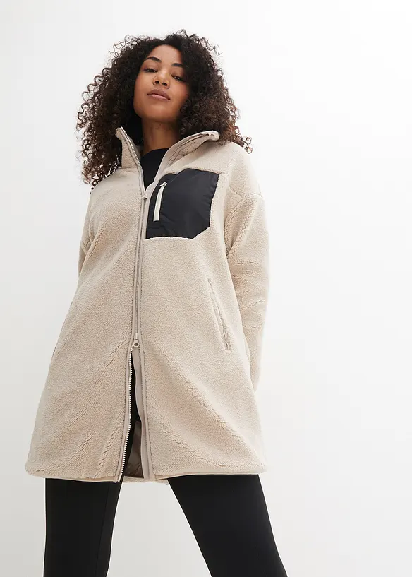 Bunda z ply&scaron;ov&eacute;ho fl&iacute;su, bonprix