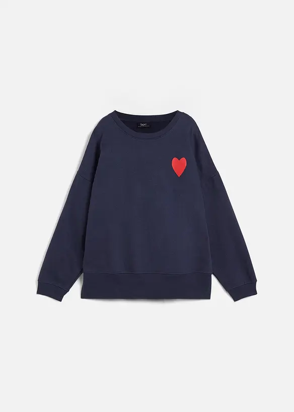 Oversize mikina z organické bavlny, bonprix