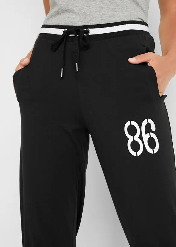 3/4 joggingové kalhoty z bavlněné směsi, bonprix