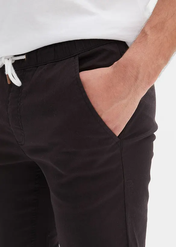 Strečov&eacute; kalhoty Regular Fit bez zap&iacute;n&aacute;n&iacute;, Straight, bonprix