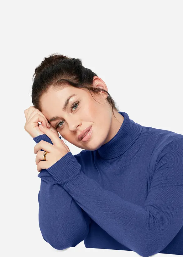 Z&aacute;kladn&iacute; rol&aacute;kov&yacute; svetr, bonprix