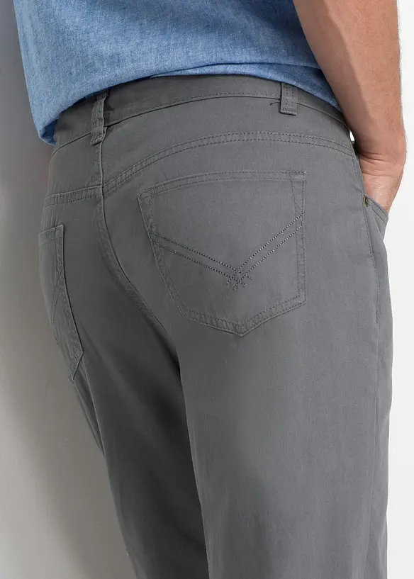 Keprové kalhoty z čisté bavlny Regular Fit, Straight, bonprix