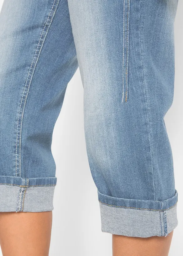 Capri džíny, Slim Fit, Mid Waist, bonprix