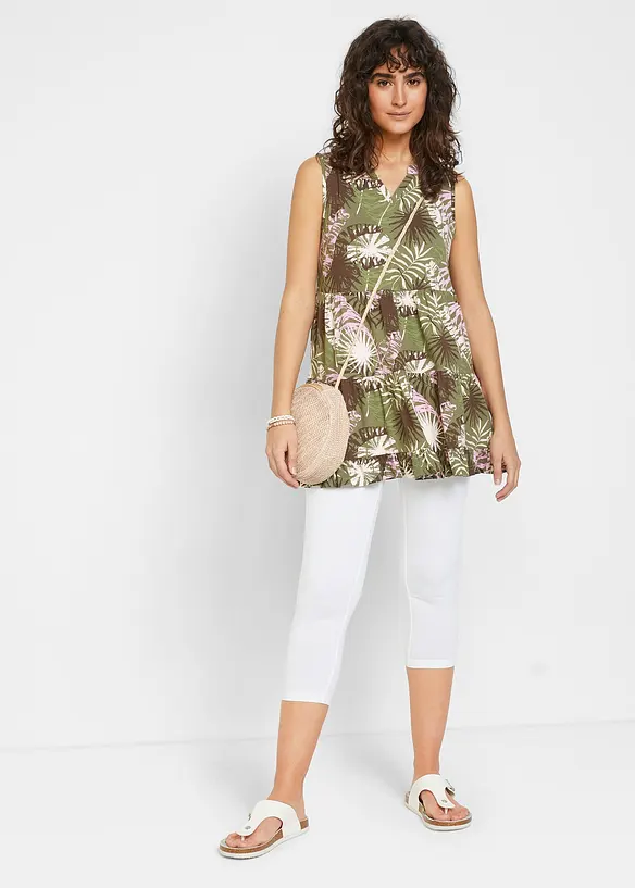 Capri leg&iacute;ny s pohodln&yacute;m pasem, bonprix