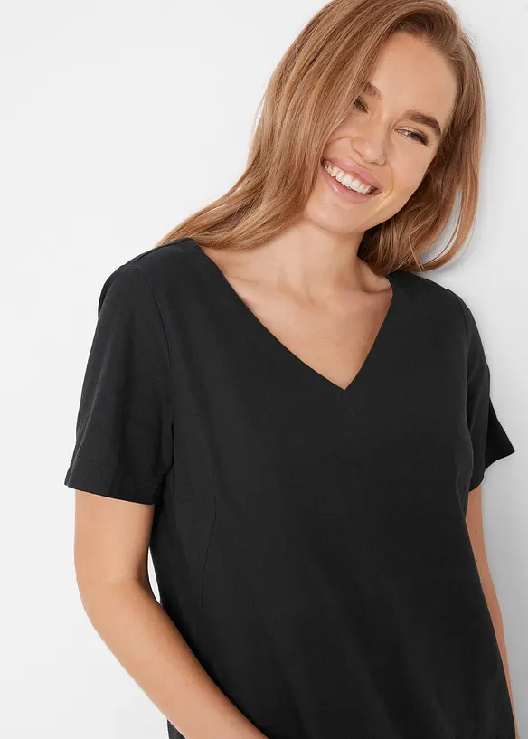 Minišaty se lnem, bonprix