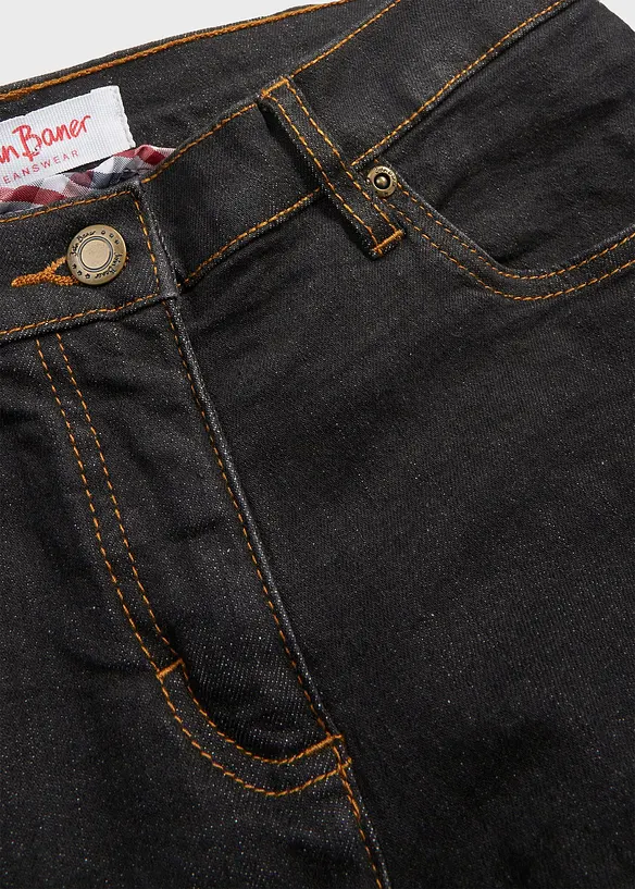 Straight džíny Mid Waist, strečové, bonprix