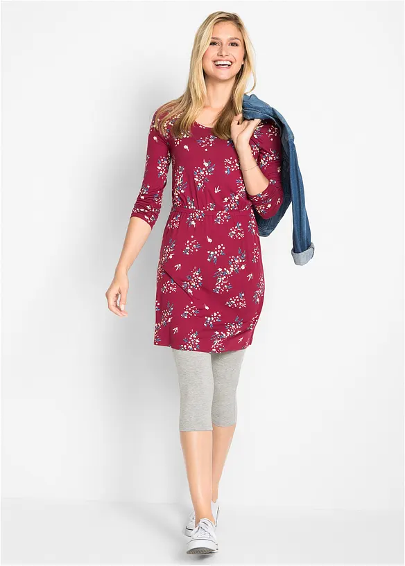 Strečové capri legíny s úzkým střihem (2 ks v balení), bonprix