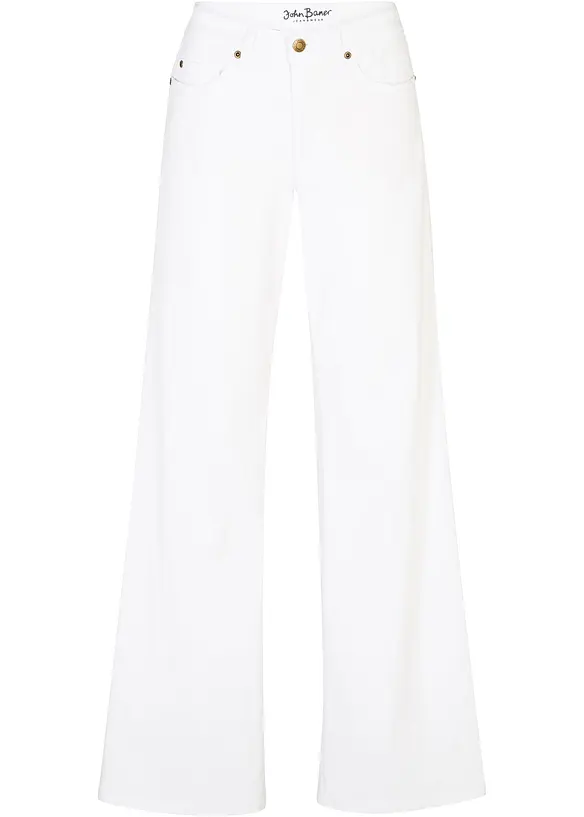 Strečové džíny Wide Leg, Mid Waist, bonprix