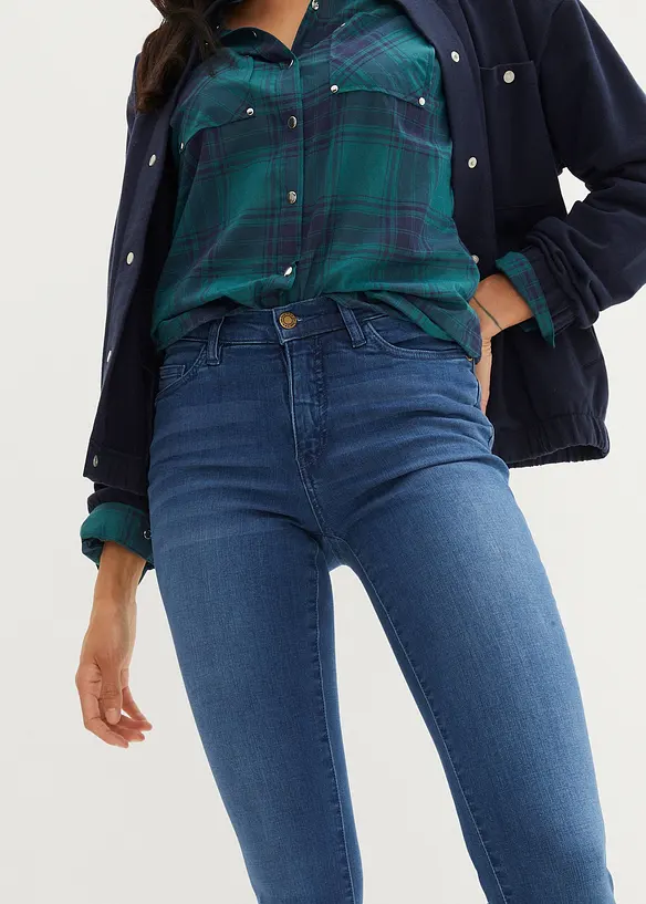 Stahovací džíny, Slim Fit, High Waist, bonprix